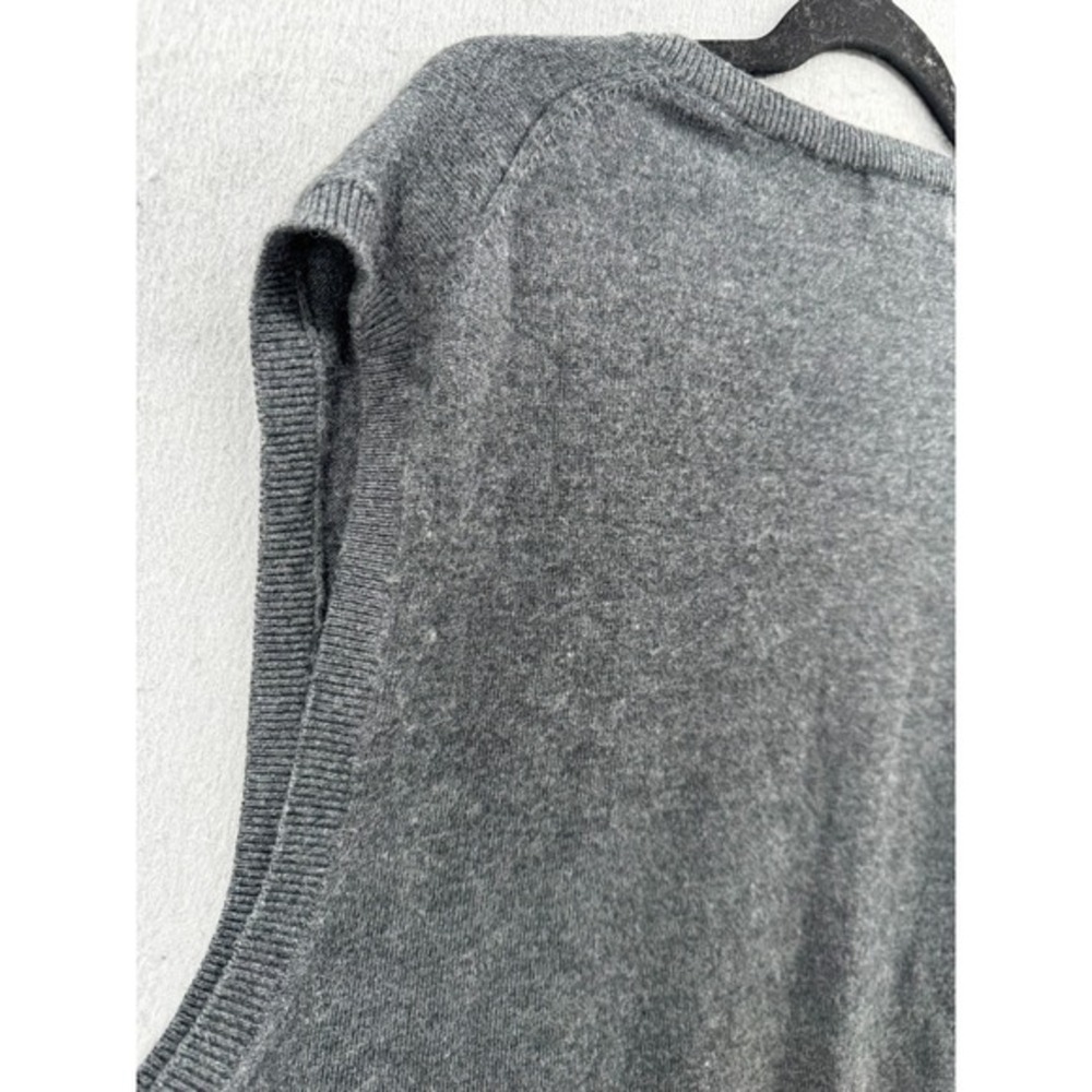 Kallspin Sweater Vest Size XXL Gray Wool Blend Soft Lightweight Academia Neutral - Picture 6 of 9